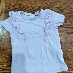 Zara Kids Light Pink Ruffle Tee